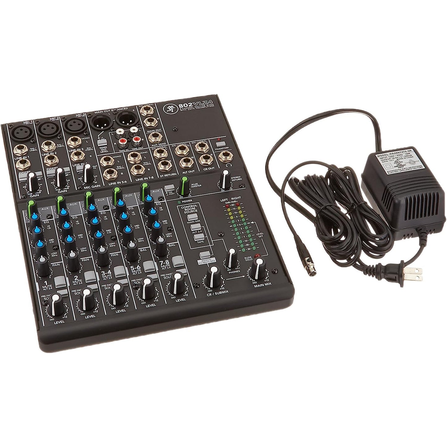 Mackie 802VLZ4, 8-channel Ultra Compact Mixer with High Quality Onyx Preamps