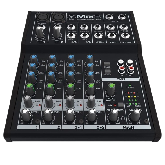 Mackie Mix8 8-Channel Compact Mixer