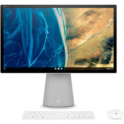 HP Chromebase 21.5 inch Touch-Screen All-In-One - 4GB Memory - 64GB eMMC - Snowflake White