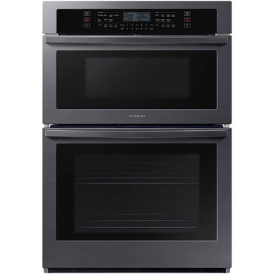 Samsung 30 inch Microwave Combination Wall Oven with Wi-Fi - Black Stainless Steel
