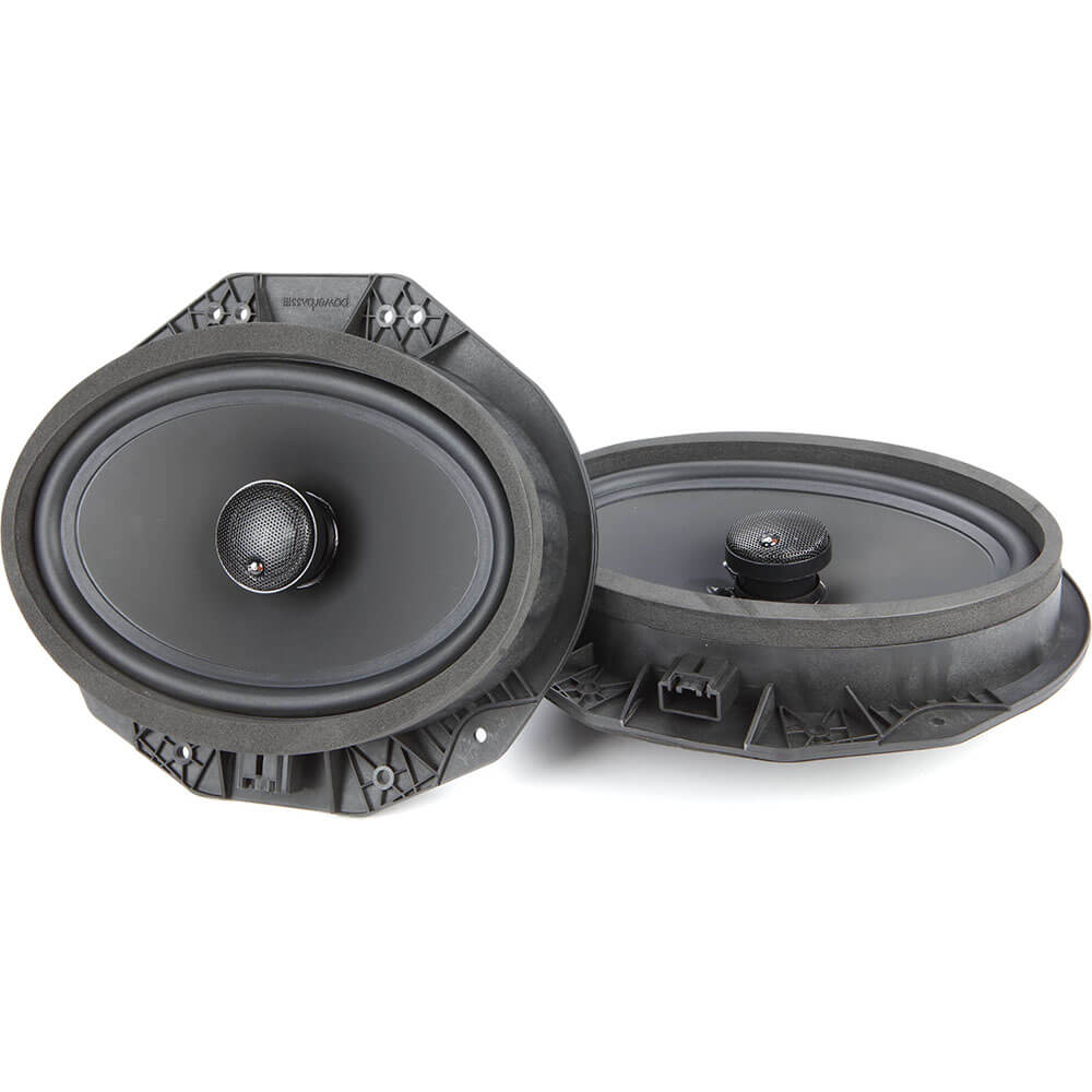PowerBass 6x9 inch 2-Way Coaxial OEM Replacement Speakers - Ford / Lincoln