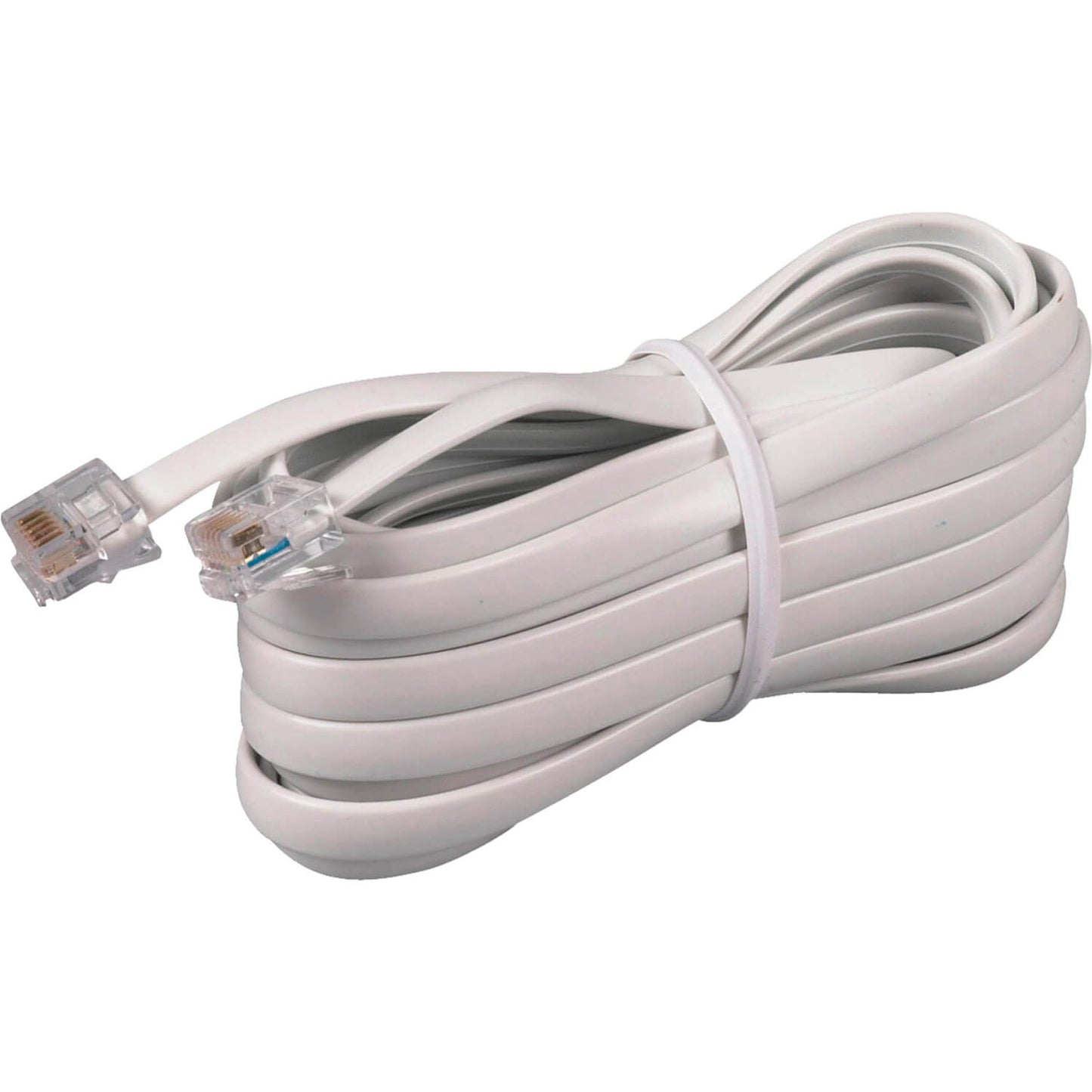 RCA 15 Ft White Phone Line Cord