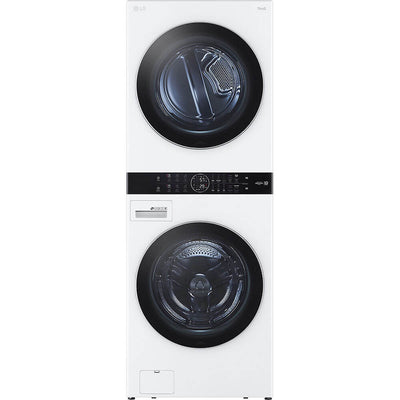 LG 27 inch White Stacked Washer Dryer Combo Unit
