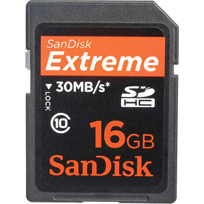 SanDisk Extreme® 16GB SDHC™ Cards
