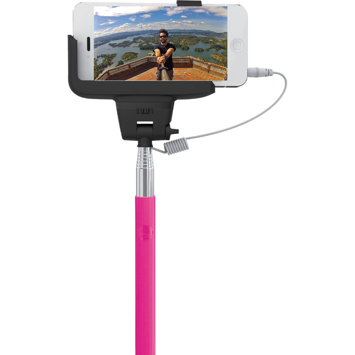 DGL Selfie Stick Self-portrait Extendable Monopod (Pink)