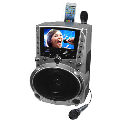 Karaoke USA DVD/CDG/MP3G Karaoke Machine with 7 inch Screen