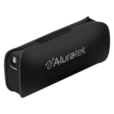 Aluratek Portable Battery Charger with LED Flashlight - Black