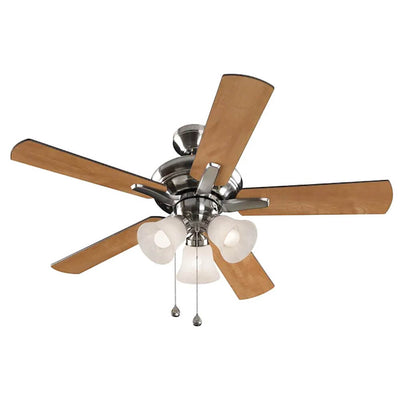 Harbor Breeze 42 inch Lansing Brushed Nickel Indoor Ceiling Fan with Light