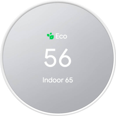 Google Nest Programmable Smart Wi-Fi Thermostat for Home - Snow