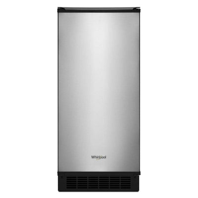Whirlpool 25lb Capacity, Stainless Ice-maker