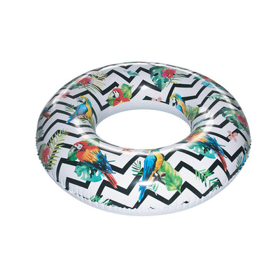 Playtek Tropical Parrot Print Tube Inflatable Pool Float