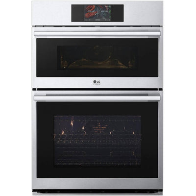 LG Studio 30 inch Stainless Combo Wall Oven with 6.4 Cu. Ft. Total Capacity