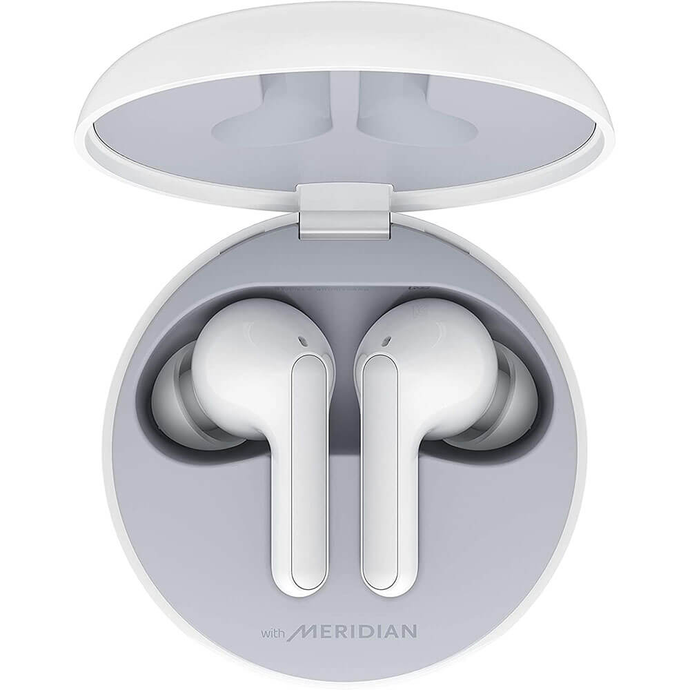LG TONE Free Bluetooth® Wireless Stereo Earbuds (White) with Meridian Audio