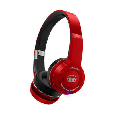 Monster ClarityHD Wireless On-Ear Headphones - Red